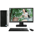 惠普HP ProDesk 400 G5 MT/i7-8700/4G DDR4 /1TB(SATA)/2G显卡/DVDRW/DOS/180W电源/三年保修配21.5寸  银色