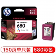 惠普（HP） 一体式墨盒 680彩色墨盒F6V26AA 150页 适用于 一体机:HP Deskjet  1118  一体机:HP Deskjet  2138  无线打印一体机:HP Deskjet Ink Advantage 3638\3636  一体机:HP Deskjet Ink Advantage 3838  一体机：HP Deskjet 4678,HP Deskjet 4538  一体